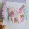 Fermagli per capelli 5 pezzi Forcina per unicorno color arcobaleno Accessori per bambini Copricapo per bambini Barrette Princess