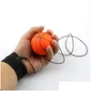 Party Favor Kids Toys Bouncy Finger Band Ball Elastic Rubber för handledsövning Handstyvhet Relief Bounce DHS FY5244 Drop Deliver Dhdhk