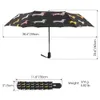 Dessin animé chiens imprimé Parapluie pluie femmes entièrement automatique trois Parapluie pliant pour enfants en plein air voyage Parasol Parapluie 240301