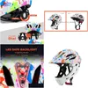 Cycling Helmets Ftiier Kid Bicycle Helmet Detachable Children Fl Face Bike For Mountain Mtb Road With Led Rear Light1 Drop Delivery Dhmxj