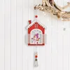 Christmas Decorations Snowman Elk Open Window Creative Tree Dress Up Tassel Wooden Pendant