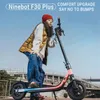 EU Stock Ninebot av Segway F30 Plus uppgraderad version Kickscooter 600W Max Power 25 km/H Speed ​​Smart Electric Scooter 30 km Range