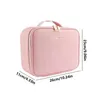 Cosmetic Bags Makeup Bag With Light Up Mirror 3 Color LED Lighted Case PU Leather Make Traveling Organizer