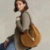 Fashion Ruched Hobo Handbag Designer Women Bag Luxury Soft Pu Leather Shoulder Crossbody Bags Lady Simply Tote Purse 240301