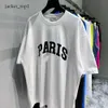 Nuevo Balanace Francia París Moda Mezcla de algodón Camisetas Letra impresa Hombres Mujeres Mangas gráficas 2B Ropa Balanace Casual Nueva camiseta Balanace Cuello redondo 7694