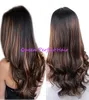 150 dichte 1b30 Ombre Vrigin Echthaar Perücken Highlight Lace Front Perücken Farbige Volle Spitze Perücken Körper Wellenförmige Brasilianische remy Haar for2651645