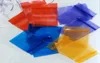 100 pezzi di spessore trasparente piccoli sacchetti di plastica Baggies Zip chiusura con cerniera richiudibile trasparente sacchetto di plastica per alimenti 34 cm20 colore seta Zipl3584881