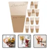 Cadeauverpakking 20 stuks boeket bloemen verpakking zak zakken voor boeketten papier plastic transparant