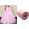 Party Decoration Tulle Wedding Organza Roll 91M Sheer Crystal Fabric DIY Sying Mesh äktenskap garnförsörjning