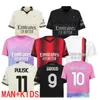 Reijnders 23 24 Pulisic Soccer Jerseys Giroud الرابع الرابع Rafa Leao Rebic Football Shirt ثالث ملابس خاصة بالأطفال الأسود 2024 Koche Loftus-Keek Theo Black