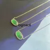 2024Pendentifs Colliers Kendrascotts Designer Bijoux Kendras Scotts Collier Ks Tempérament Diamant Étincelant Elisa Petit Collier Oeil De Chat Vert Bijoux Pour Femmes