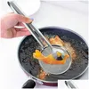 Cooking Utensils Stainless Steel Filter Spoon Kitchen Oil-Frying Basket With Clip Mti-Functional Strainer Accessories Tools Drop Del Dhp5J