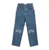 Damesjeans Jeans Designer Broekspijpen Open vork Strak Capri Denim broek Voeg fleece toe Dikker Warm Afslanken Merkborduurwerk Bedrukken 240304