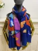 Women's long scarf shawl good quality 100% wool material pint butterflypattern size 180cm - 65cm1784