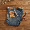 Herren-Jeans, 14 Unzen, schweres Selvedge-Denim, Kleidung, Schnurrbart, ausgewaschen, Distressed-Retro-Hose, Freizeitkleidung, Hose, lose, konisch zulaufend