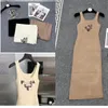 Vestidos casuais novos vestidos de designer de luxo vestidos de roupas femininas para mulheres camisas sem mangas com carta impressa algodão macio verão vestido fino vestido de alta qualidade