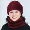 Berets Winter Balaclava Women's Knitted Hat Caps Mask Gorras Warmer Hats For Mom Skullies Warm Wool Beanies Cap