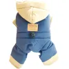 Rompers Winter Pet Dog Clothes Jumpsuit Coat Jacket Varma hundkläder Plagg