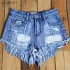 Jeans femme Jeans taille haute Jeans femme mode trou Jeans Shorts amples Rivet pantalons courts livraison directe 240304