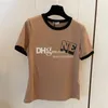 Charm Copper T Shirt Designer Letter Printed T Shirt Trendy Slim Tees Tops Luxury Short Sleeve Tops