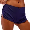 Damesshorts Sexy Micro voor dames Lage taille Zijsplit Mini Boy Slanke pyjamabroek Nachtkleding