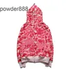 2023 Varsity Mens Designer Hoodies Zip Up Shark Jackets Långärmade huvtrockar Löst kamouflagjacka Print Woman Hoody P89K R266