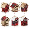 Christmas Decorations Red Wooden House Pendant Small Ornament Tree Ornaments 926 Drop Delivery Home Garden Festive Party Supplies Dhwpe