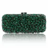 Latest Wedding Party Crystal Clutch Handbag Style Metallic Hollow Out Floral Women Evening Bag High Quality 240223