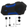 Écouteurs de téléphone portable V3 PLUS Casque de moto Casque Bluetooth BT5.0 Double 1400M Interphone Équitation Casque d'appel sans fil IP65 étanche YQ240304