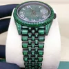 2024 New Custom Bling Full Diamond Watch VVS Moissanite Hip Hop Iced Out Stainless Steel Mechanical Watches