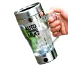 Verktyg Automatisk omrörning Magnetisk mugg dubbel glas värmebeständig te kopp elektrisk smart mjölkblandning mugg lata kaffemixer koppar