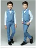 Garnitury 2020 Summer Boys School Mundlif Formal Suit Dzieci Kwiaty dla chłopców garnitury ślubne Dzień Dzień Tuxedo Prom Performance Costume