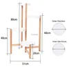 Otros edificios de jardín Soporte para plantas de bambú de 4 niveles Esquina alta Soporte para macetas de interior Estante de exhibición nórdico para sala de estar Dormitorio Balcón YQ240304