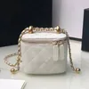 Stilista di moda per bambini Ragazze Borsa a catena Specchio Qualità Baby Lettere C Spalla Borse a tracolla a tracolla Bambini Mini PU Classic Frizione Portamonete Borsa regalo