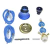 Arabisches Wasserpfeifen-Set, Glas-Wasserpfeife, Shisha, Doppelschlauch, Keramikschale, Zubehör, Geburtstagsgeschenk 240220