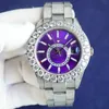 Handmade Diamond Watch Mens Watches 43mm Automatic Mechanical Movement Sapphire Women Wristwatch Montre de Luxe