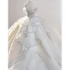 2024 Plus Size Wedding Dresses Bridal Gowns luxury Tulle Court Train Garden Wed vestido de novia full Lace Appliques Silver Crystal Beading off shoulder Bridal Gowns