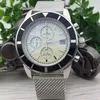 Montre de Sport pour hommes japon VK mouvement à Quartz chronographe gris chronomètres pour homme montre-bracelet analogique avec calendrier male244w