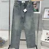 Jeans da donna modello ricamato jeans design pantaloni in denim vita hip hop jeans pantaloni lunghi streetwear 240304