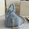 Kvinnor Retiro kudde totes Haze Blue Bags Handväska Luxurys Designers Shouder Crossbody Bag Messenger Ladies Handväskor med guldkedja 20 cm