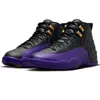 Med Box 12s Jumpman 12 basketskor män Cherry Field Purple Playoffs Royalty Black Red Taxi Stealth Brilliant Orange Mens Trainers Sport Outdoors Sneakers