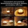 LED çocuklar dokunma gece ışığı yumuşak silikon usb şarj edilebilir yatak odası dekor hediye hayvan yumurta kabuğu piliç başucu lambası bebek ışığı 240227