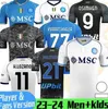 Soccer Jerseys Maglia Kid Kit Naples Away Champions League Football Shirt Fouth Home Third Player Version Halloween Special Edition LOBOTKA SsCH2434