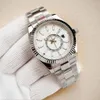 Mens 시계 디자이너 시계 자동 이동 다이얼 Sapphire Calendar 42mm 시계 스테인리스 접이식 버클 Luminous Wristwatches Montre de Luxe Dhgate Watchs