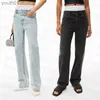 Calças de brim femininas calças de brim retas primavera verão cintura alta jeans estilo casual respirável calças soltas leggings 240304