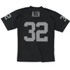 Stitched Football Jersey 32 Marcus Allen 1985 Black Mesh Retro Rugby Jerseys Män kvinnor och ungdom S-6XL