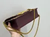 Neue Produkte im Jahr 2024 eingeführt, Handtaschen aus Rosshaar und Rindsleder, klassische Lokkettentaschen, Handytaschen, Lippenstifttaschen, Damenhandtaschen mit Goldbeschlägen, Designertasche 27CM