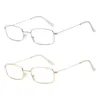 Sunglasses Small Square Glasses Rectangle Retro Metal Frame Female Anime Cosplay Props