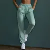 Alo -88 calças de ioga Faixa solta Fidência da moda feminina dança calças casuais calças de cintura alta