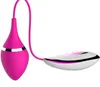 Sexprodukt 10 Frekvens Remote Control Vibrator USB uppladdningsbar silikon Vattentät Mute Sex Toy for Women Jump Eggs9942800